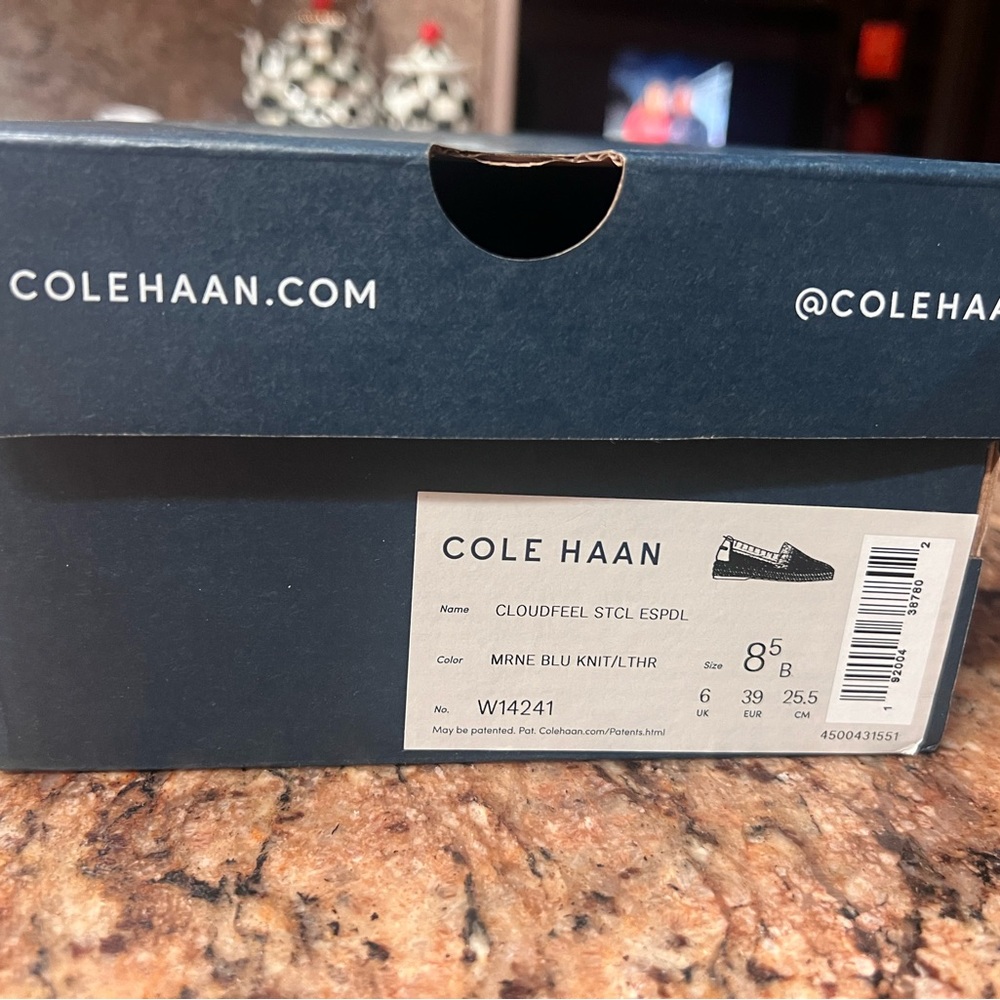 Cole Haan Women’s Marine Blue Knit Loafers
